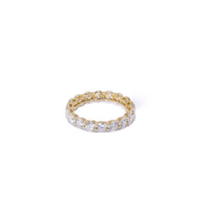 Anillo Eternity Amarillo Redondo LAB