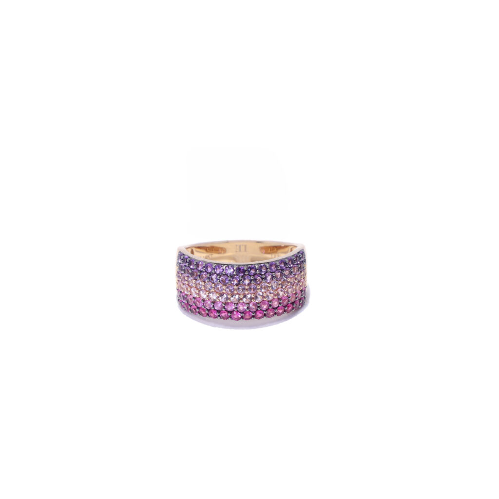 Anillo de Oro Rosa Multicolor