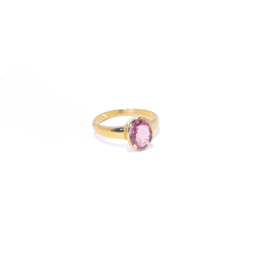 Anillo Zafiro Ovalado Pink